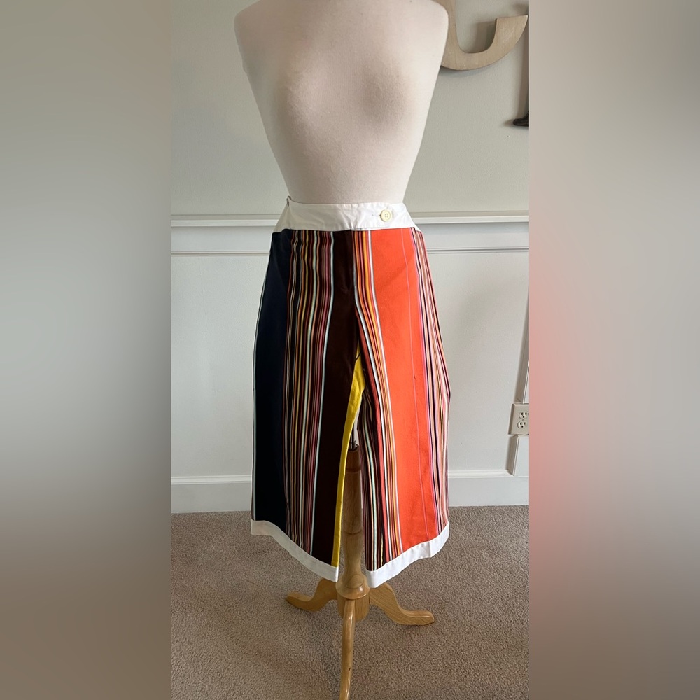 The cutest trina turk stripe cropped pant